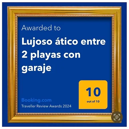 Lujoso Atico Entre 2 Playas Con Garaje, Terraza, Vistas Y Wifi *